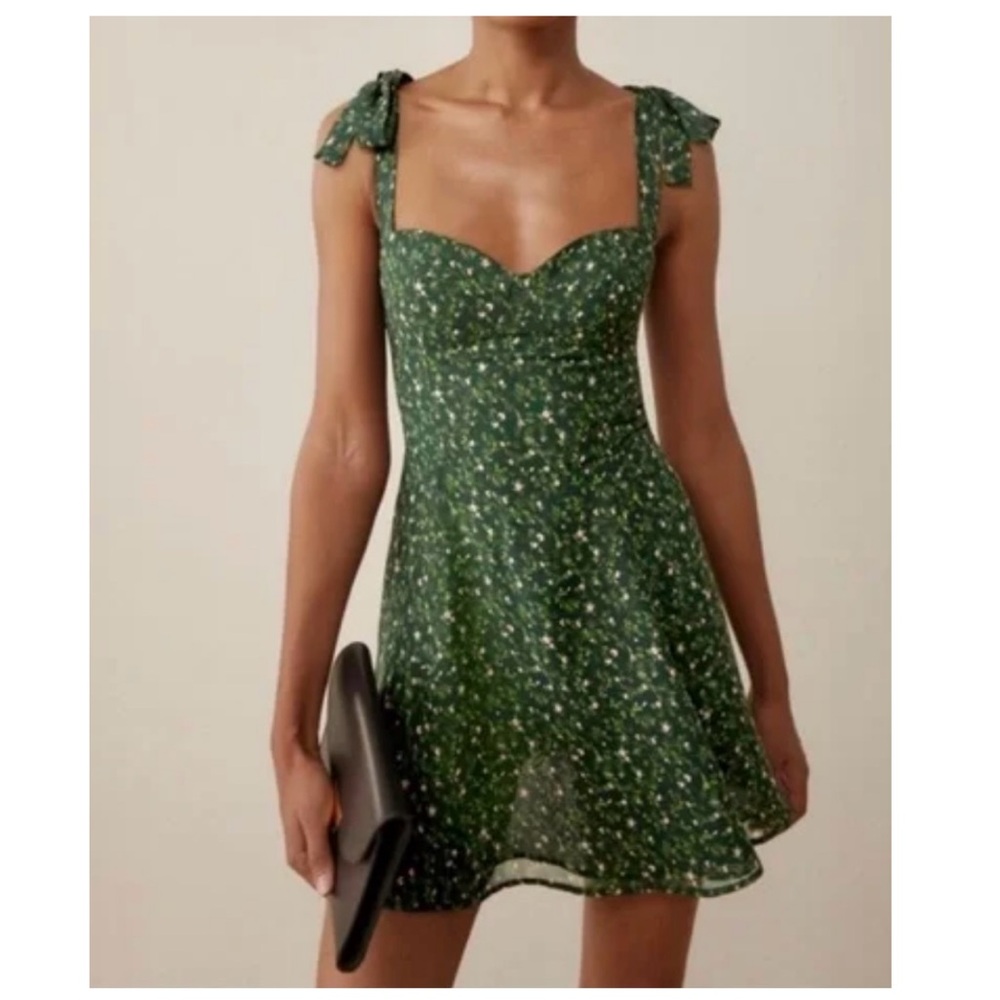 Reformation Niara Mini Dress in the Coriander Floral  Size: 4